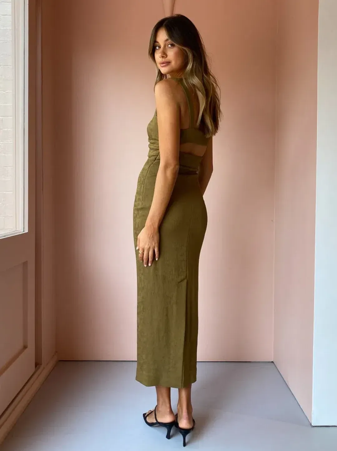 Shona Joy Simone Dress Green Size 10 for rent on The Volte - main image