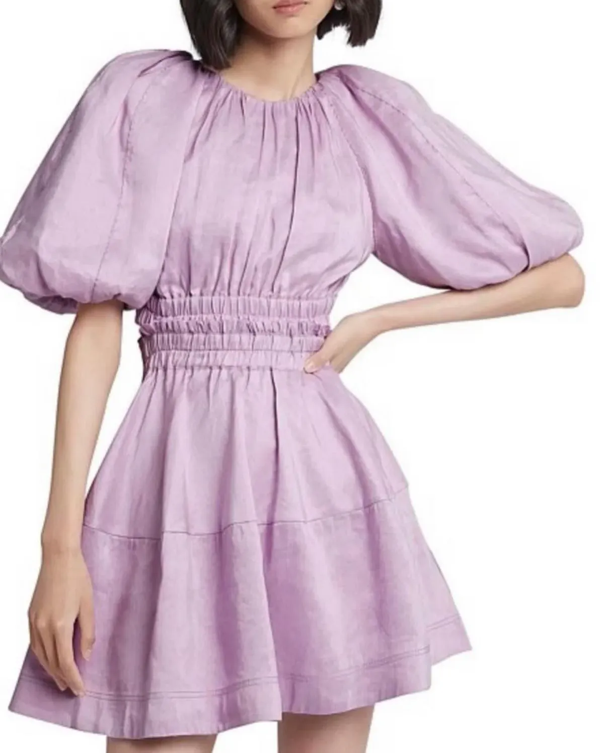 Aje Solitude Cutout Mini Dress Purple Size 12 - Image 4