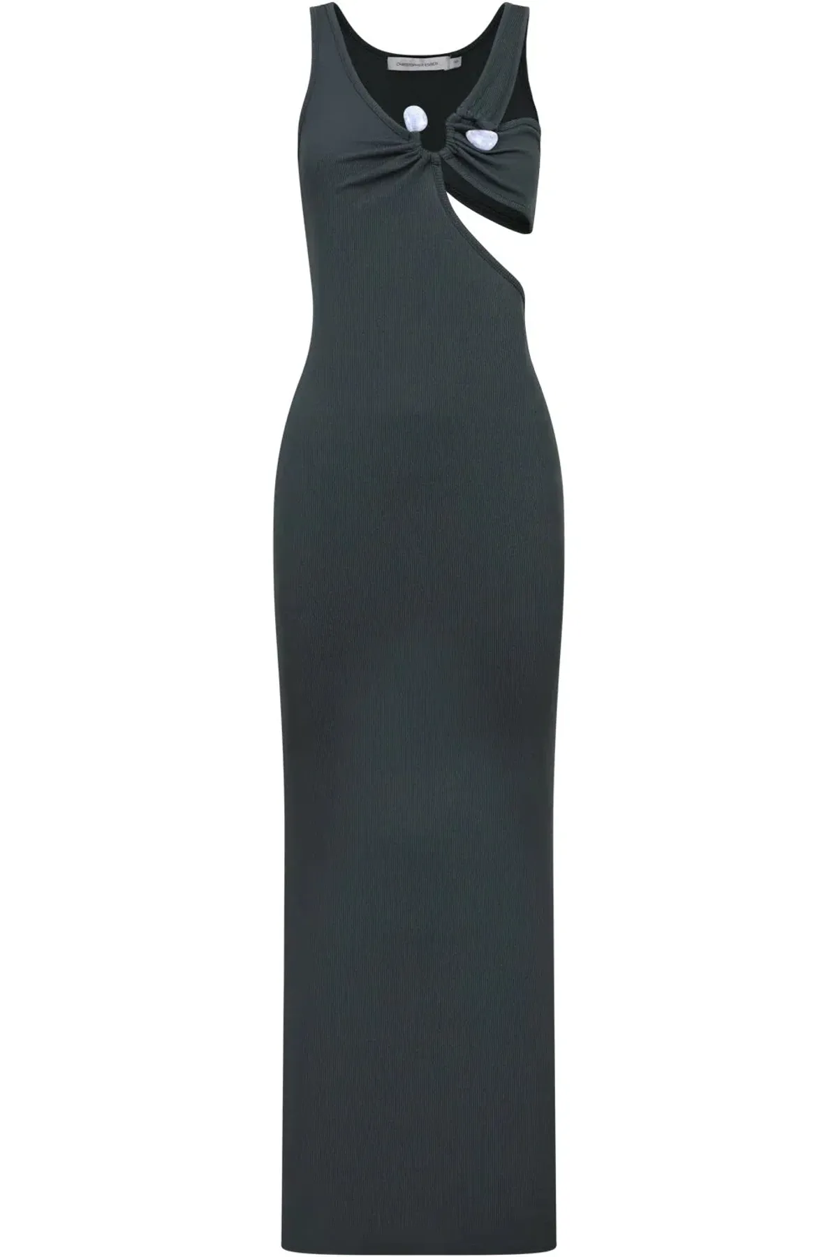 Christopher Esber Disconnect S Buckle Split Dress Green Size 8 - Image 3