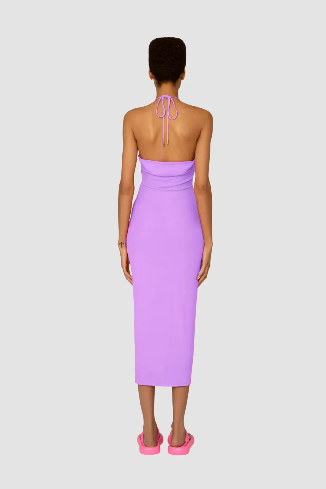 Amy Lynn Jersey Cut-out Dress Vega Lilac Size 8 for rent on The Volte - main image