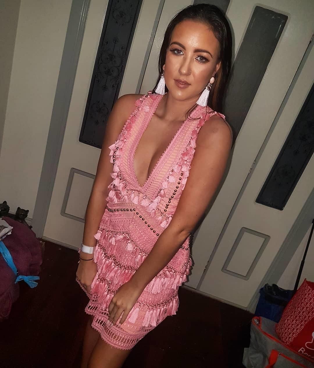 Thurley Foxtrot Dress Pink Size 6 for rent on The Volte - main image