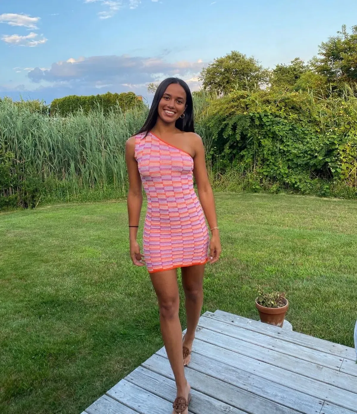 Gimaguas Single Shoulder Été Dress Print Size 6 - Image 2