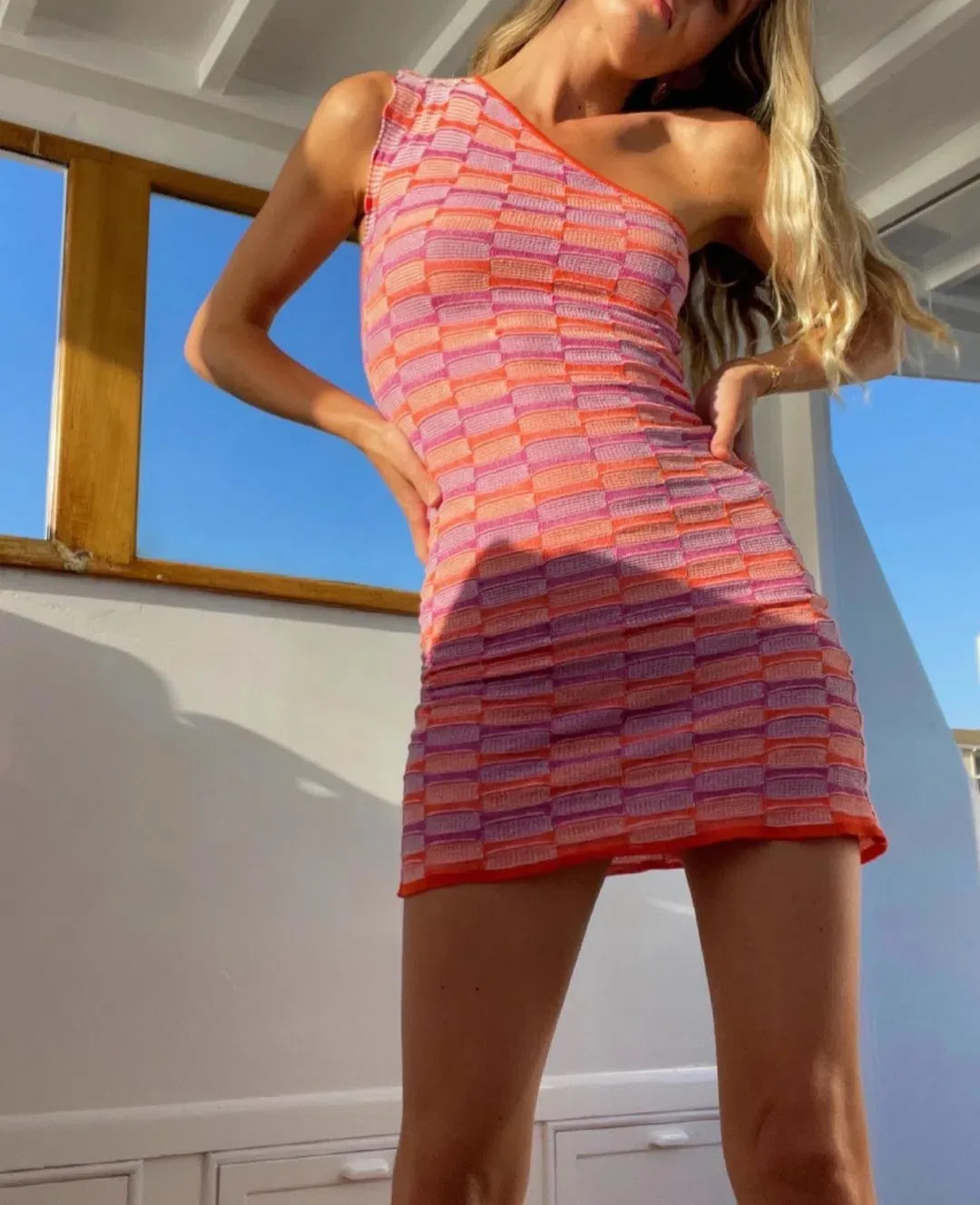 Gimaguas Single Shoulder Été Dress Print Size 6 for rent on The Volte - main image