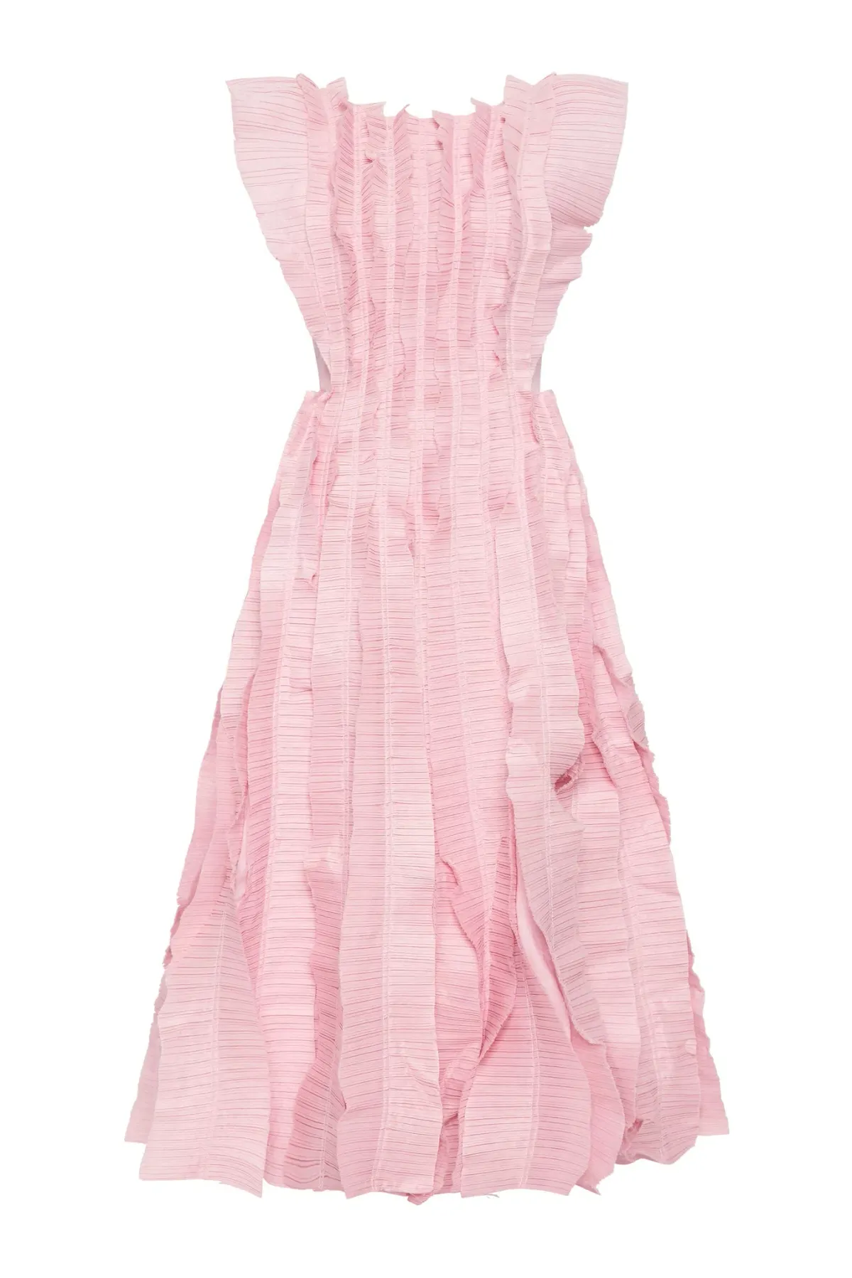 Aje Hybrid Midi Dress Pink Size 8 - Image 4