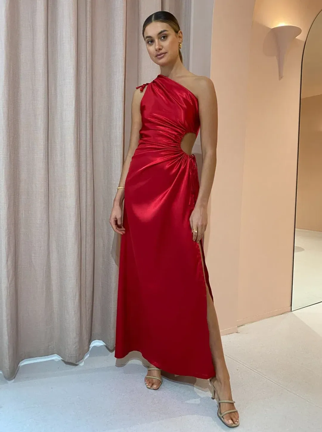 Sonya Moda Nour Maxi Dress Scarlet Red Size 10 for rent on The Volte - main image
