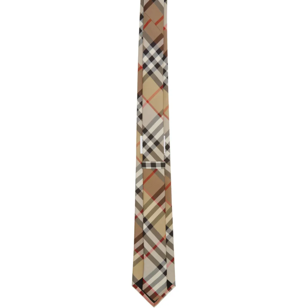 Burberry Manston Tie Beige Check for rent on The Volte - main image