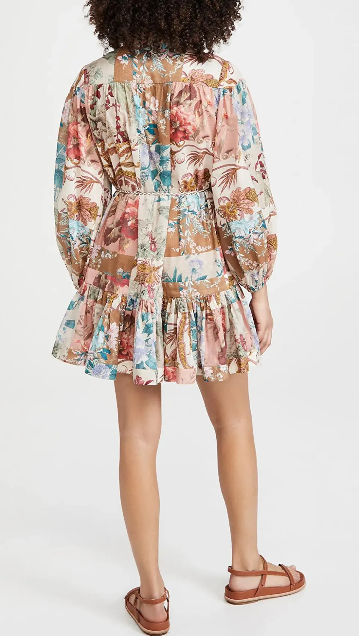 Zimmermann Cassia Drop Waist Mini Dress Print Size 0 - Image 2