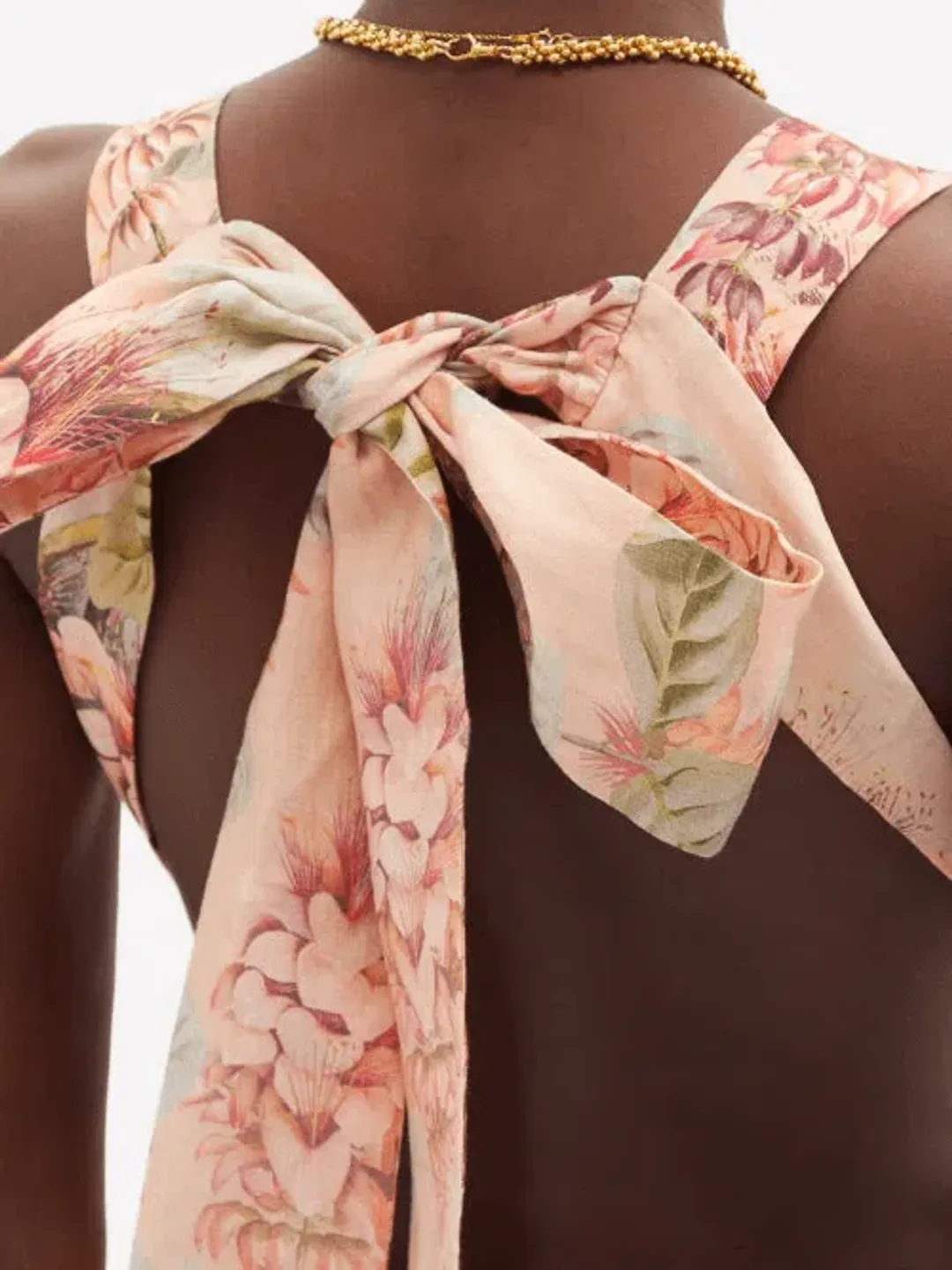 Zimmermann Candescent Plunge Neck Mini Print Size 0 for rent on The Volte - main image