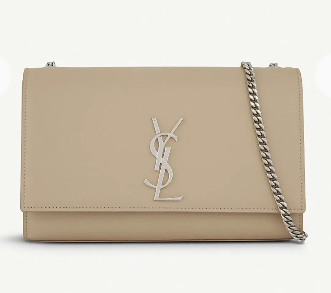 Saint Laurent Kate Monogram Shoulder Bag Nude for rent on The Volte - main image