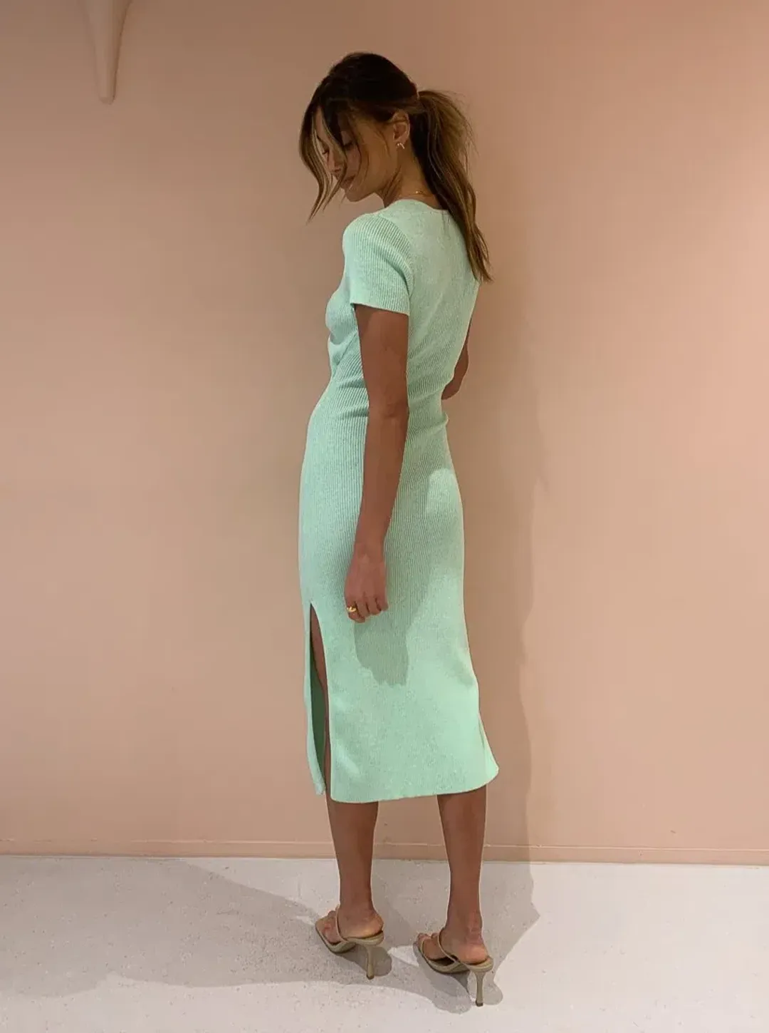 Hansen & Gretel Iggy Dress Green Size 6  for rent on The Volte - main image