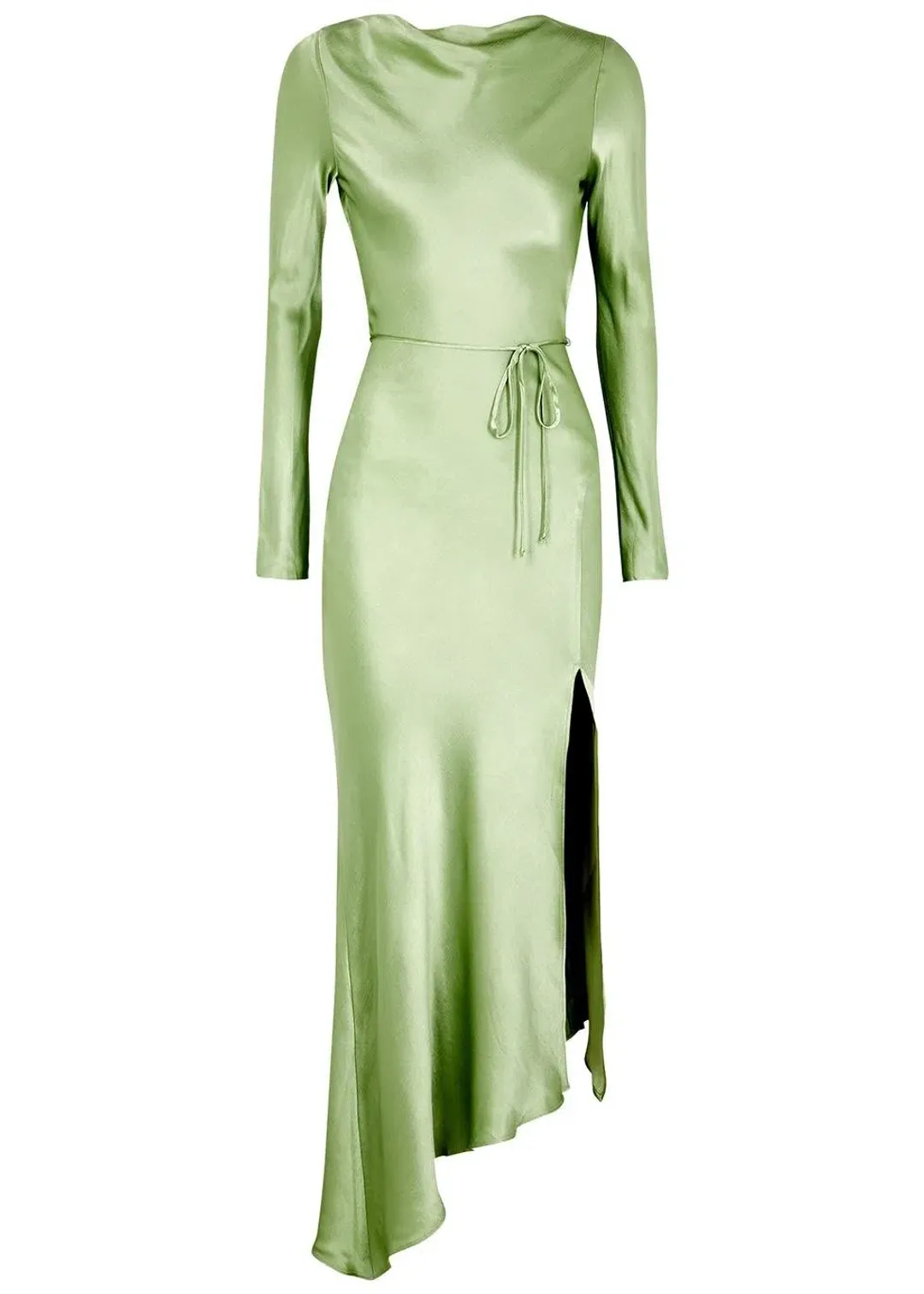 Bec & Bridge Crest Long-Sleeve Midi Dress - Peppermint Green - Size 10 for rent on The Volte - main image