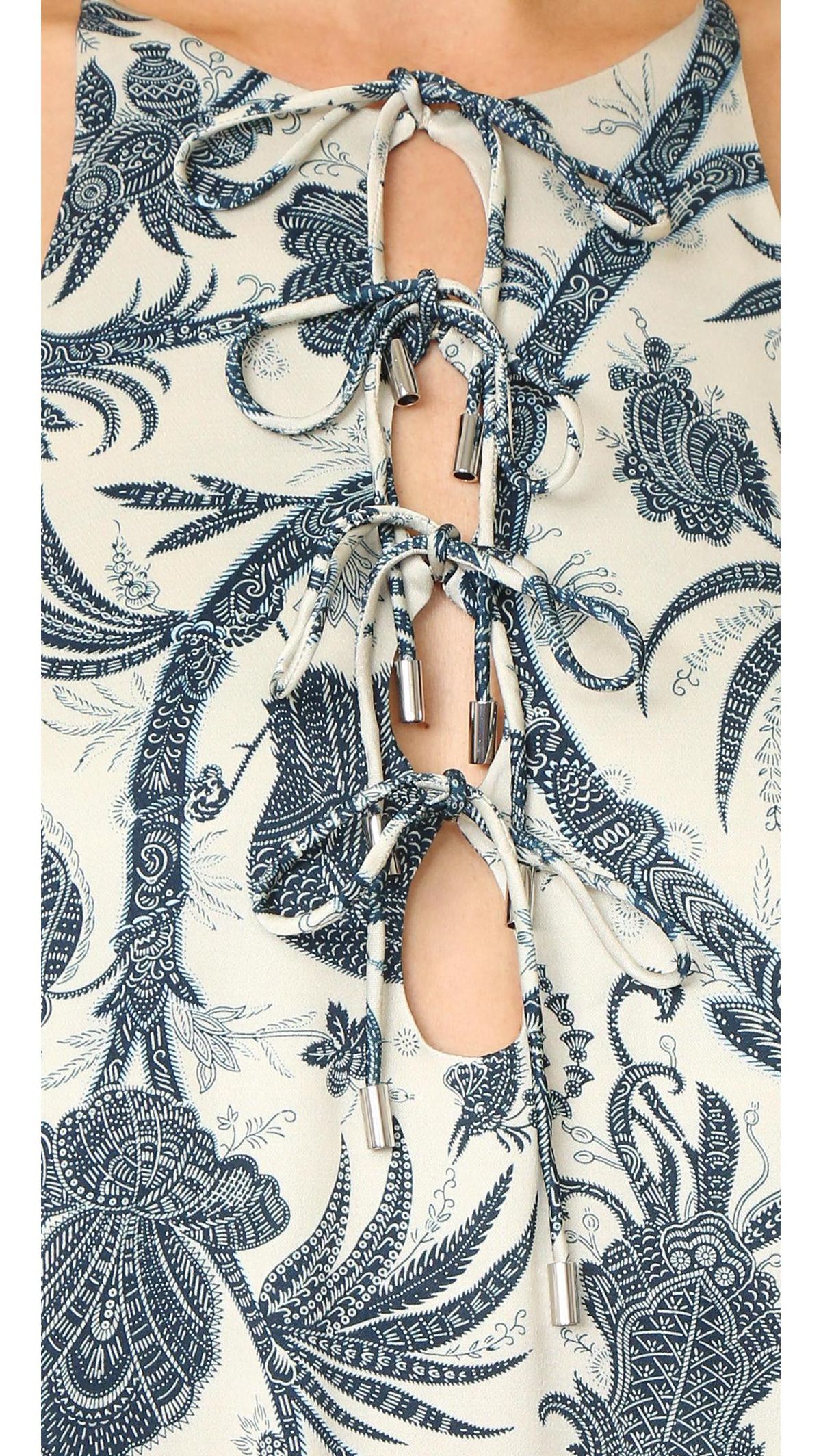 Zimmermann Adorn Tie Up Shift Mini Dress Floral Size 0 / AU 8 - Image 5