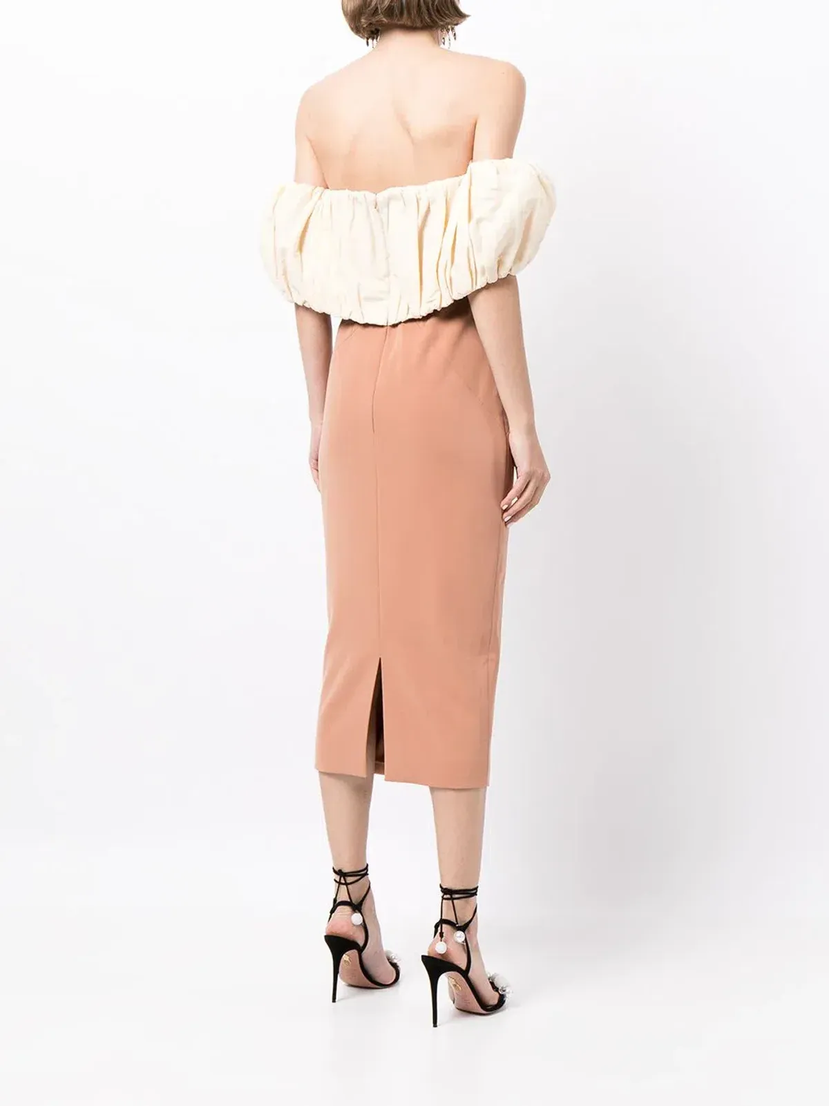 Rachel Gilbert Harley Dress Terracotta/Lemon Size AU 8 - Image 2