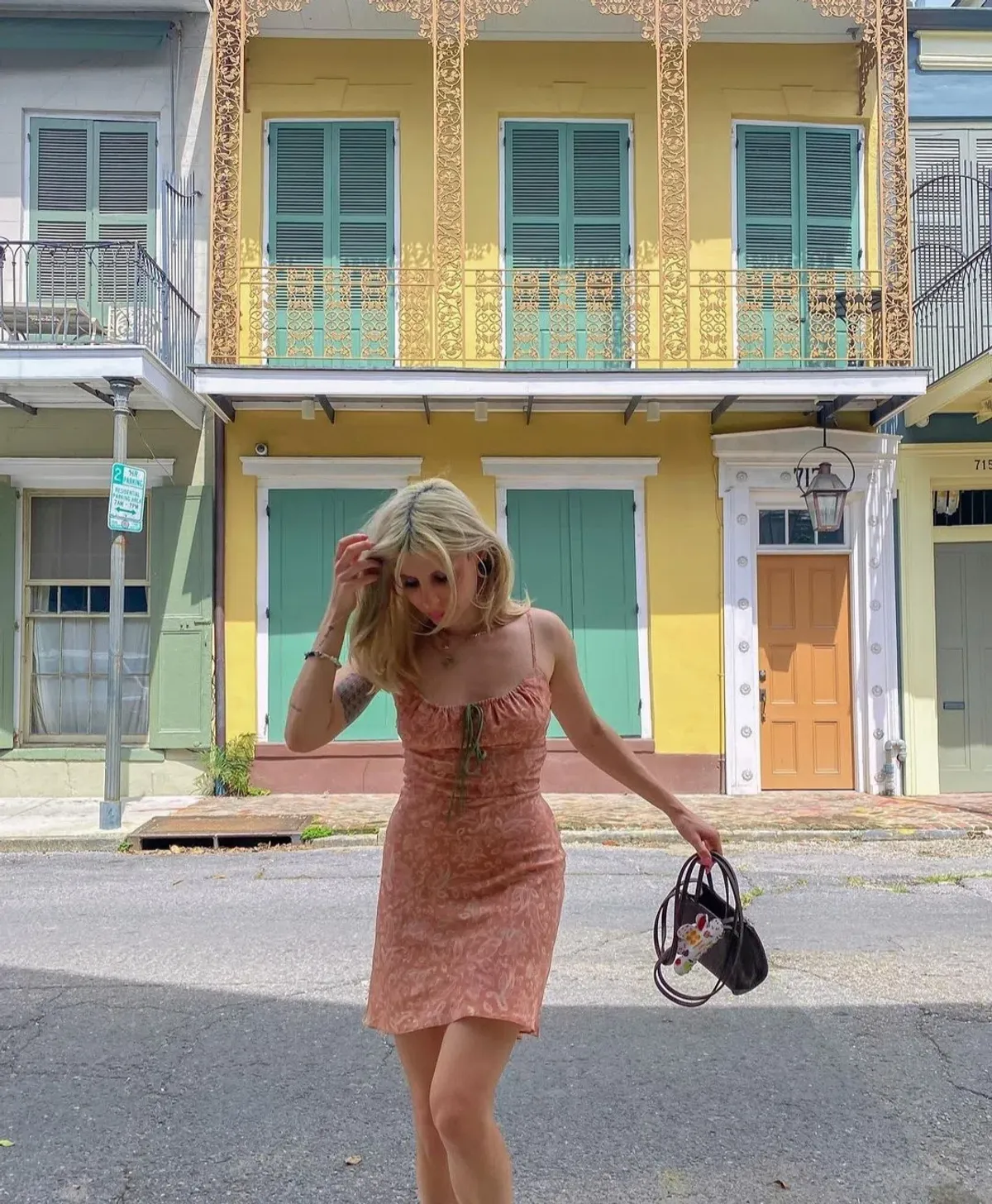 Realisation Par Inez Dress Dazed Print Size 6 - Image 4