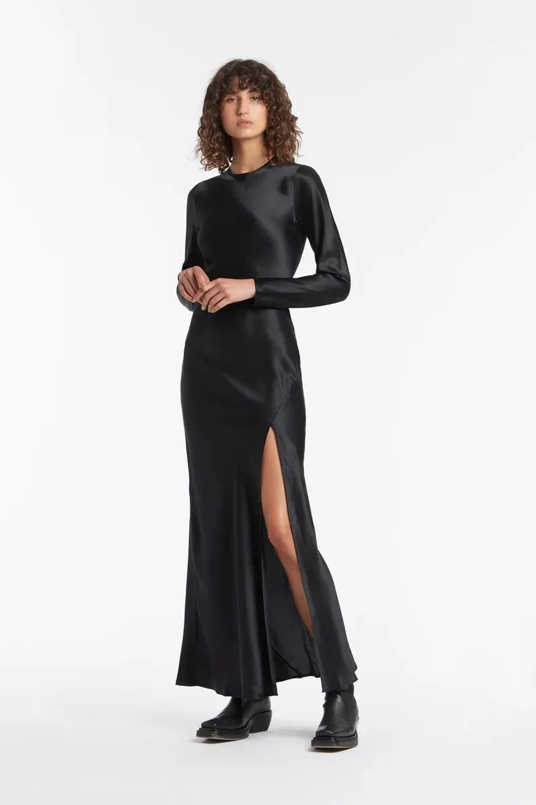 Sir the Label Soleil Long Sleeve Dress Black Size 0 / AU 6 for rent on The Volte - main image