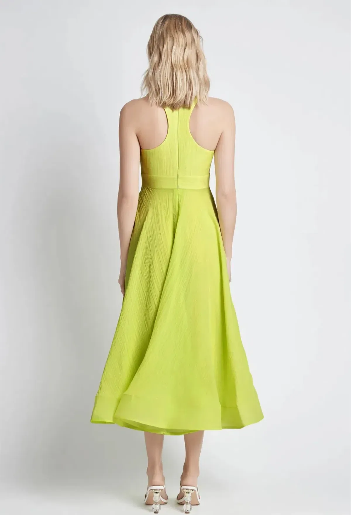 Sheike Audrey Dress Yellow Green Size 8 - Image 2