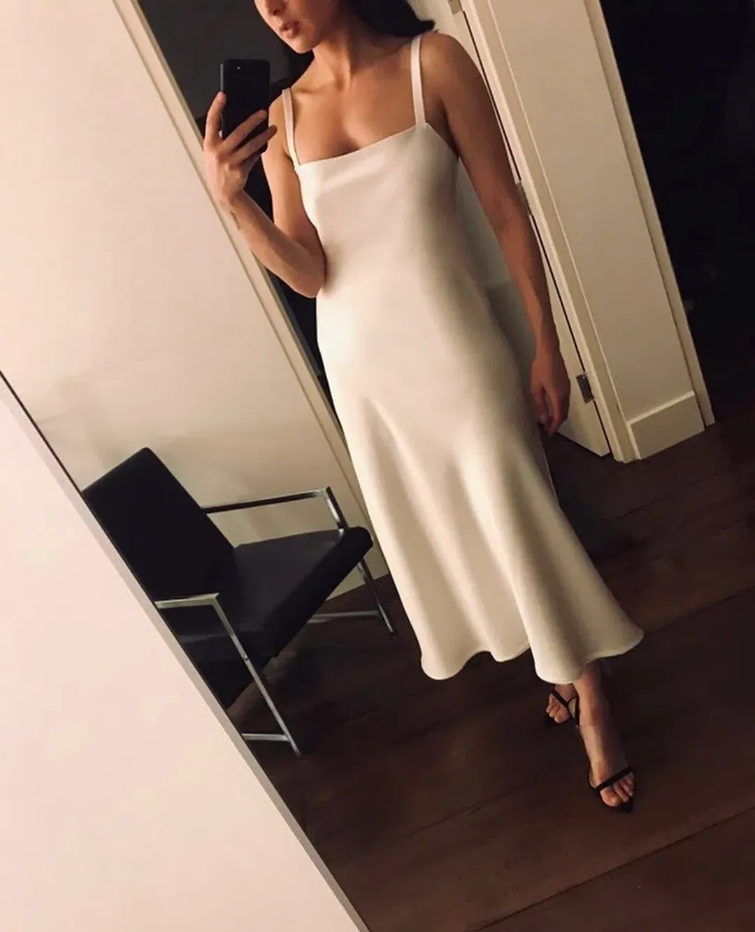 Hexie Official Ivy Slip Dress in Oyster White Size 8 for rent on The Volte - main image