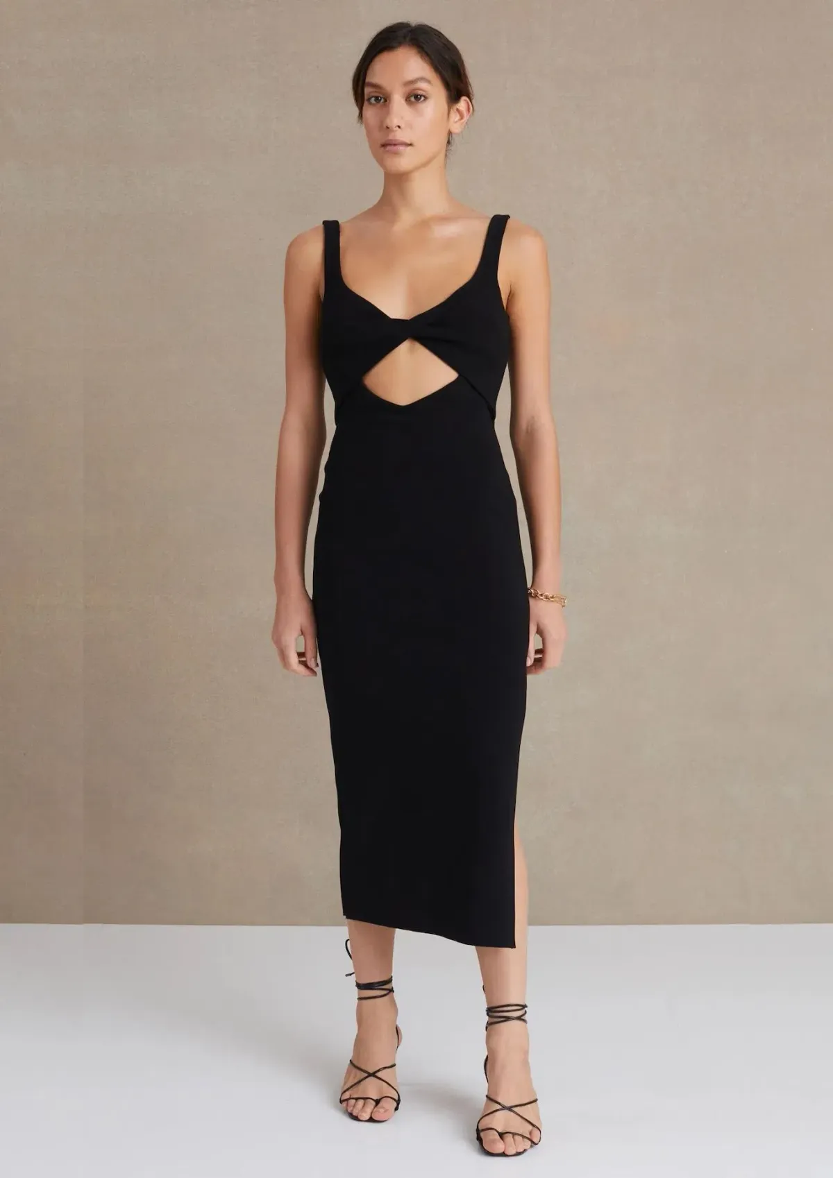 Bec & Bridge Joelle Midi Dress in Black Size 8 - Image 1