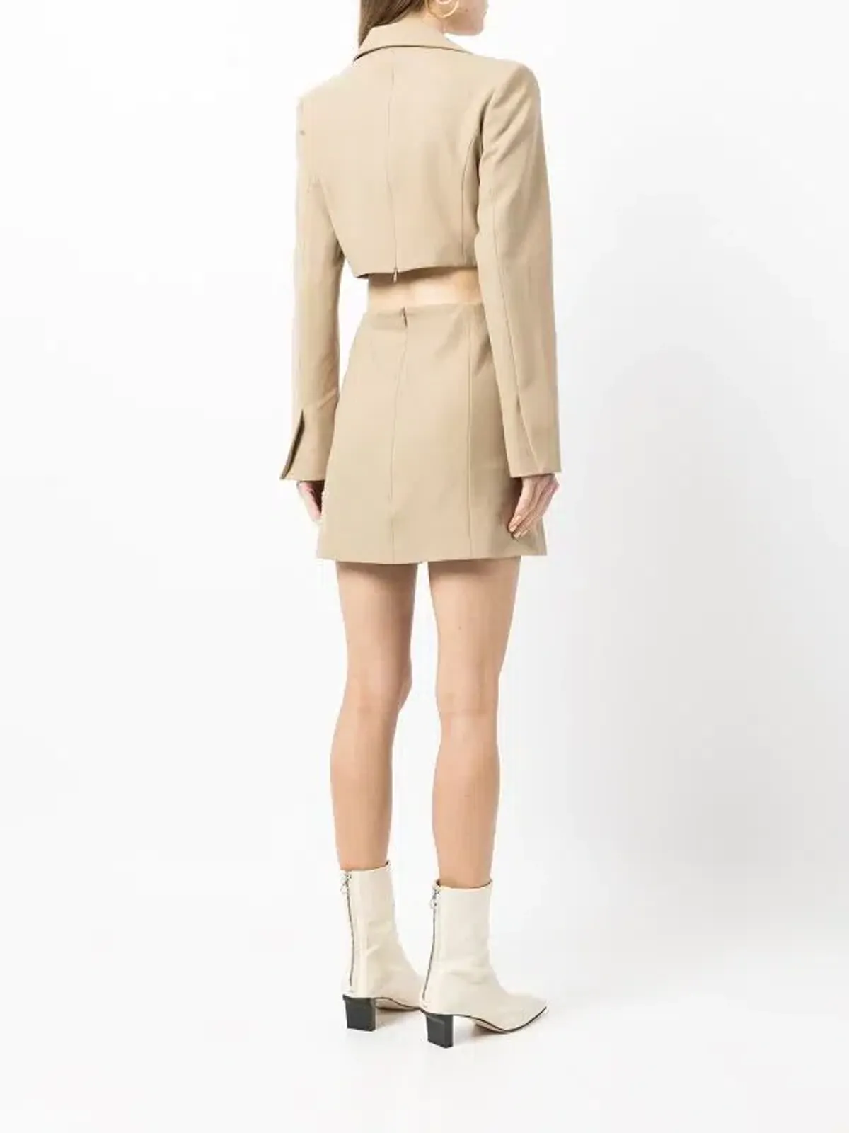 Anna Quan Chiara Dress Beige Size 8 - Image 2