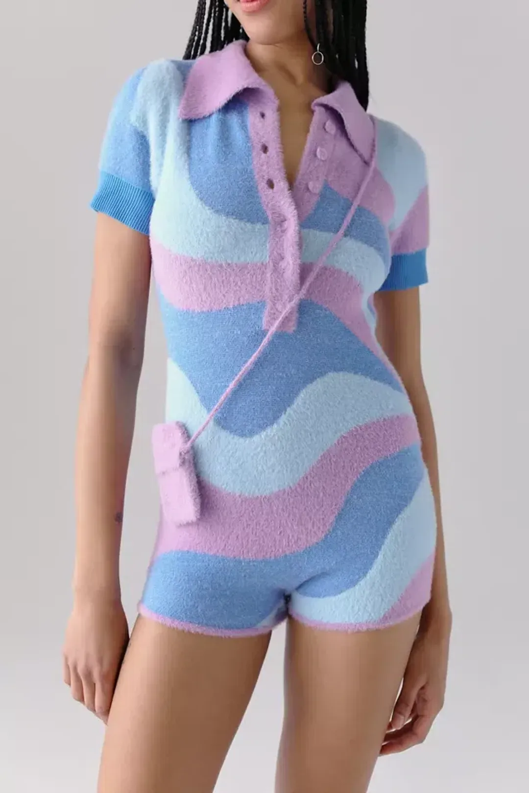 House of Sunny Good Vibrations Bodysuit Print Size 6 for rent on The Volte - main image