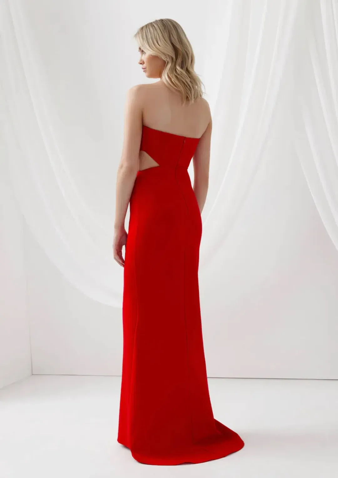 Lexi Serafina Gown Red Size 10 for rent on The Volte - main image