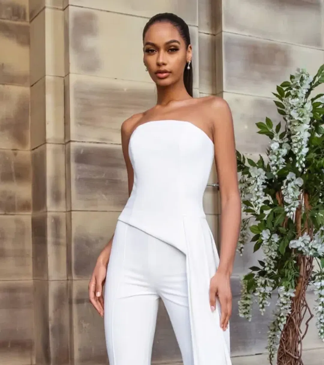 Nadine Merabi Faye Top White Size 12  for rent on The Volte - main image