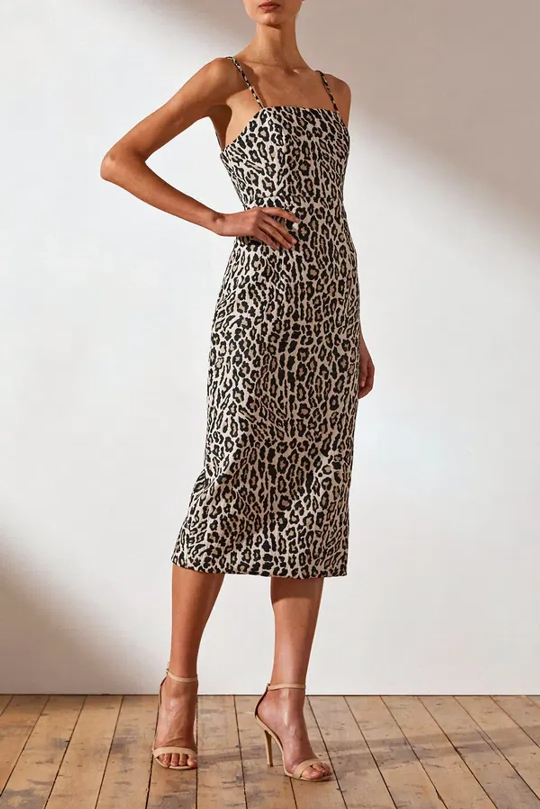 Shona Joy Leopard Dress Print Size 8 for rent on The Volte - main image