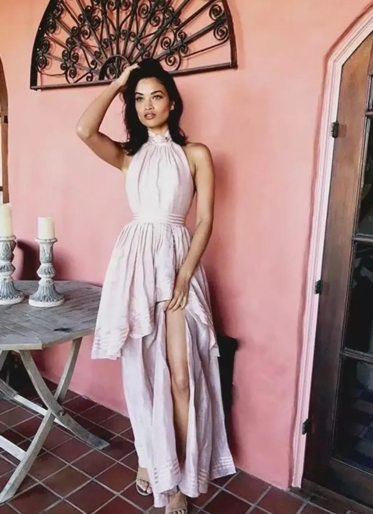 Aje Bungalow Sienna Dress Blush Size 10 - Image 3