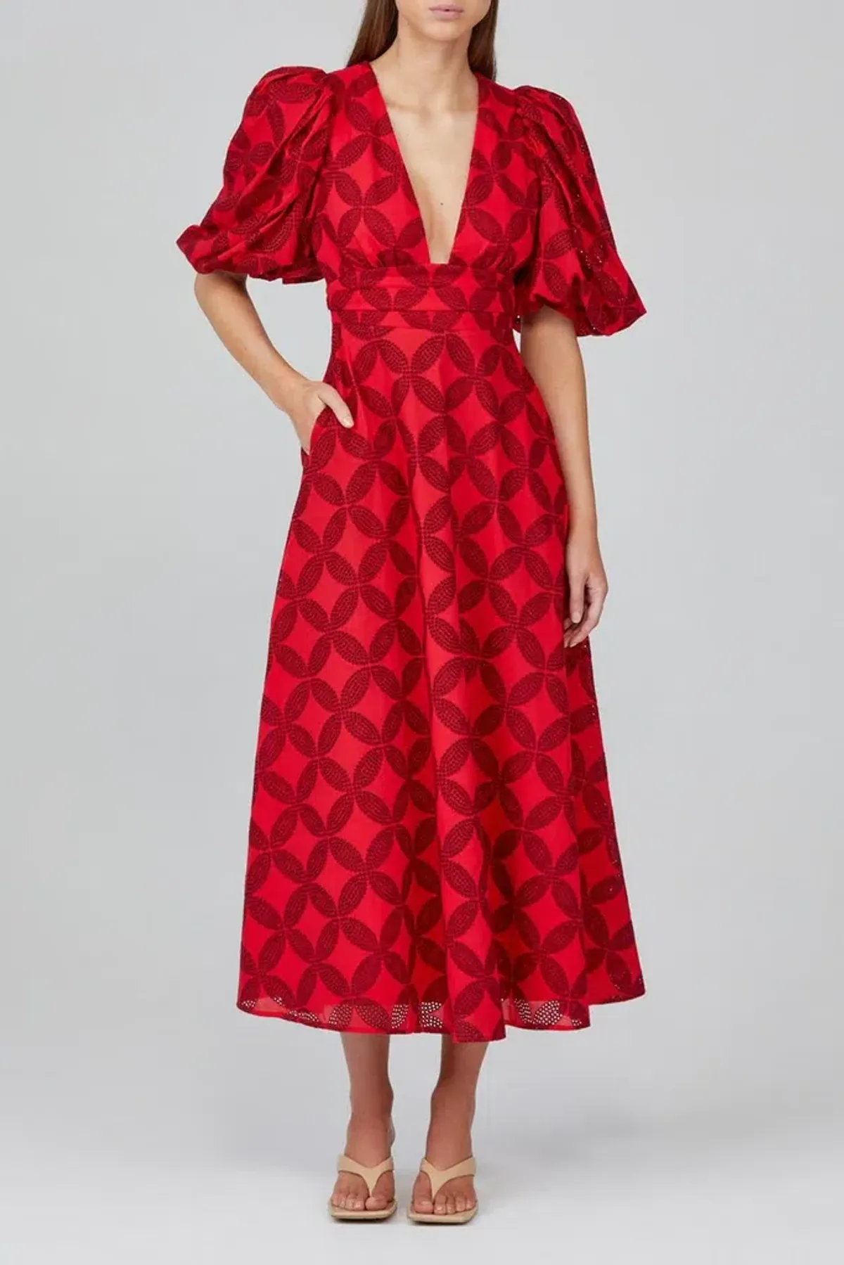 Acler Hamilton Dress Red Size 14 - Image 1