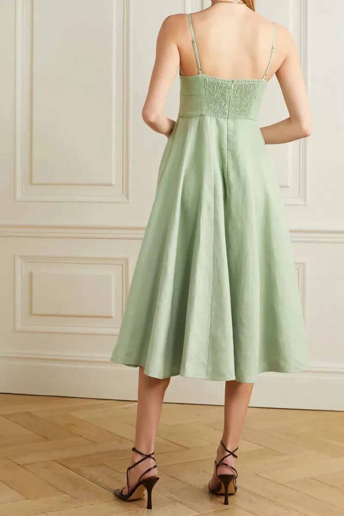 Zimmermann Ballerina Picnic Midi Dress Sage Size 0P / AU 6 - Image 2