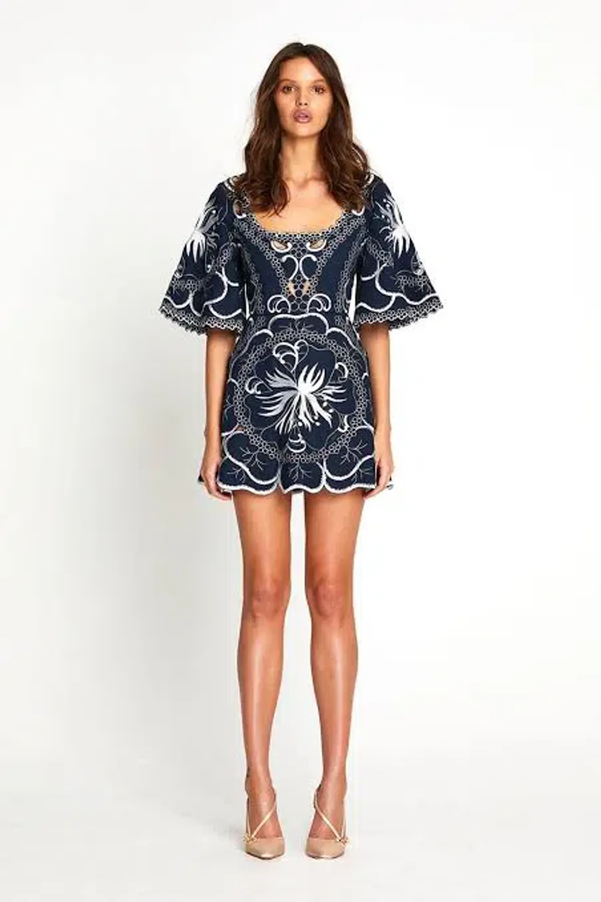 Alice McCall Dissolving Hearts Mini Dress Navy Size 10 - Image 1