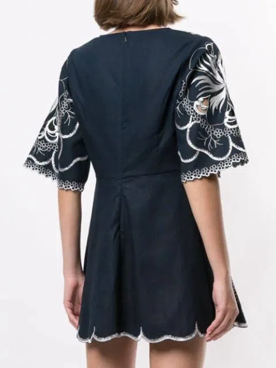 Alice McCall Dissolving Hearts Mini Dress Navy Size 10 for rent on The Volte - main image