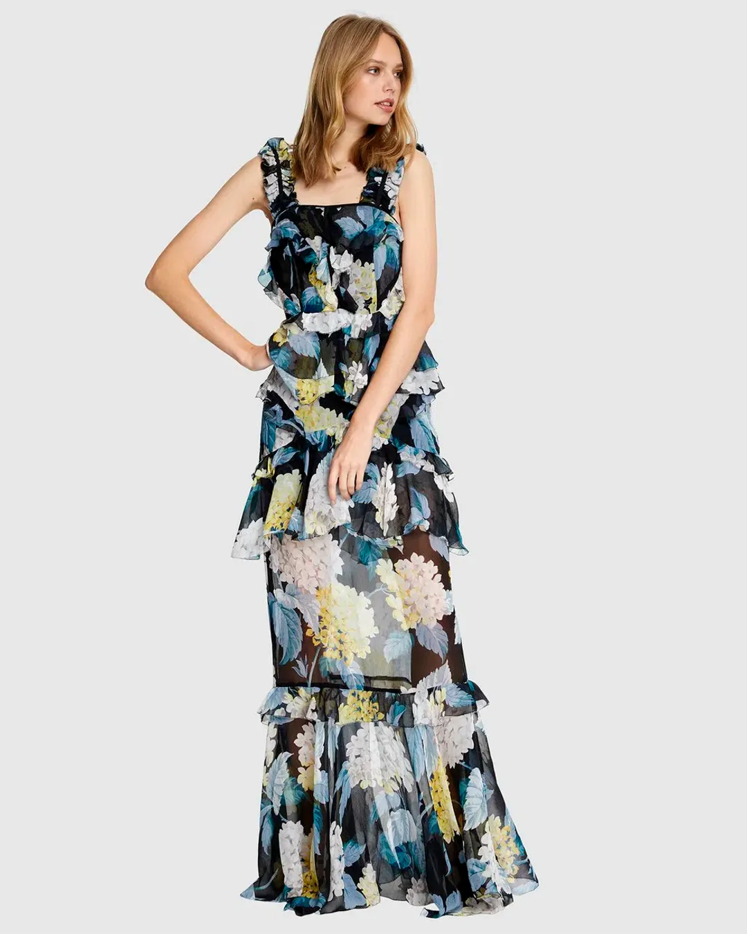 Alice McCall Wild Gown Floral Print Size 10 for rent on The Volte - main image