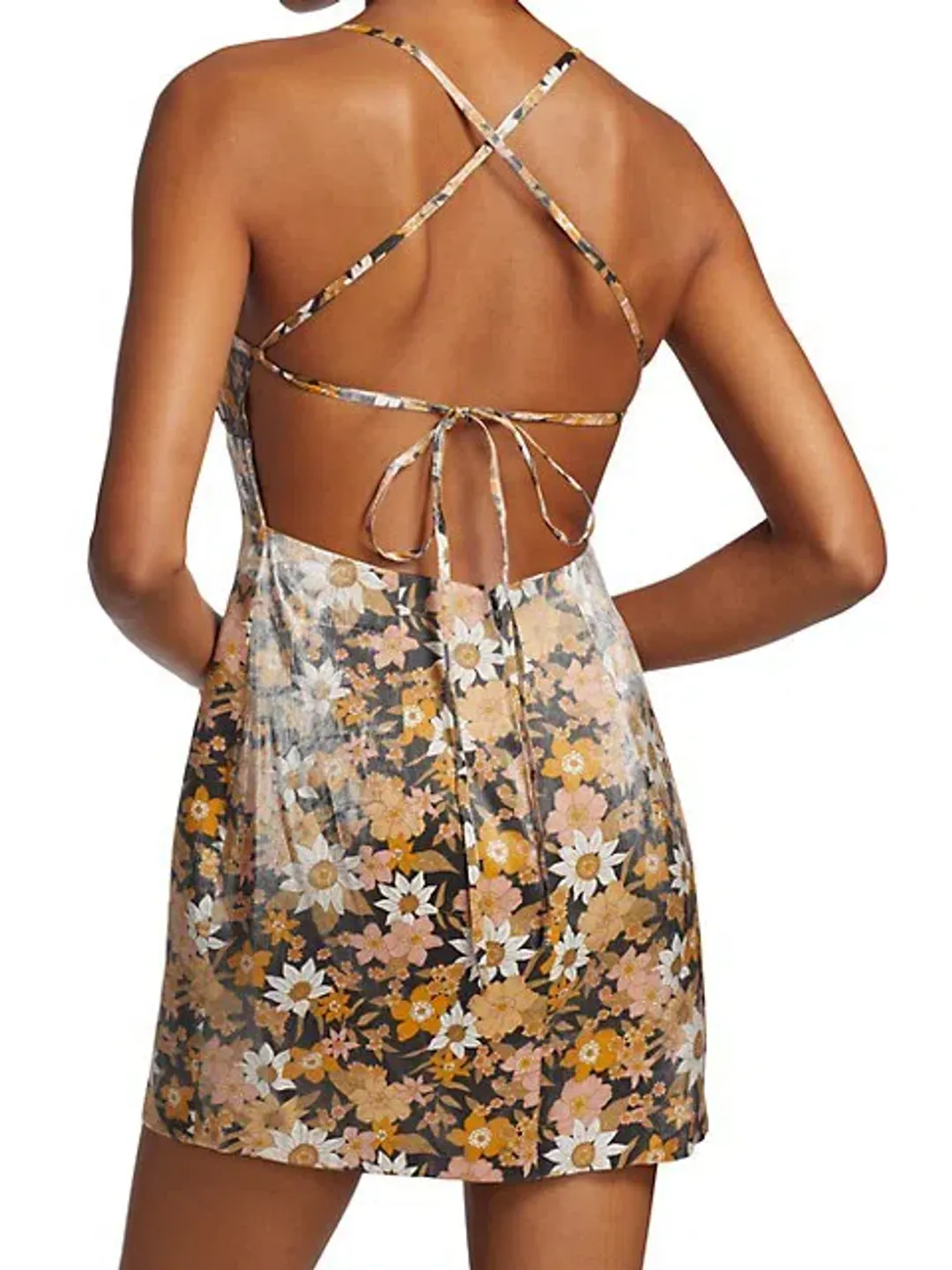 Rumer the Label Paloma Mini Dress Print Size 8 for rent on The Volte - main image