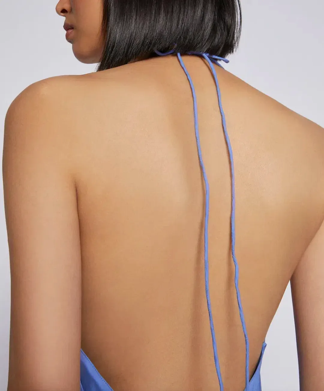 Scanlan Theodore Parachute Cotton Strappy Dress Blue Size 6 for rent on The Volte - main image