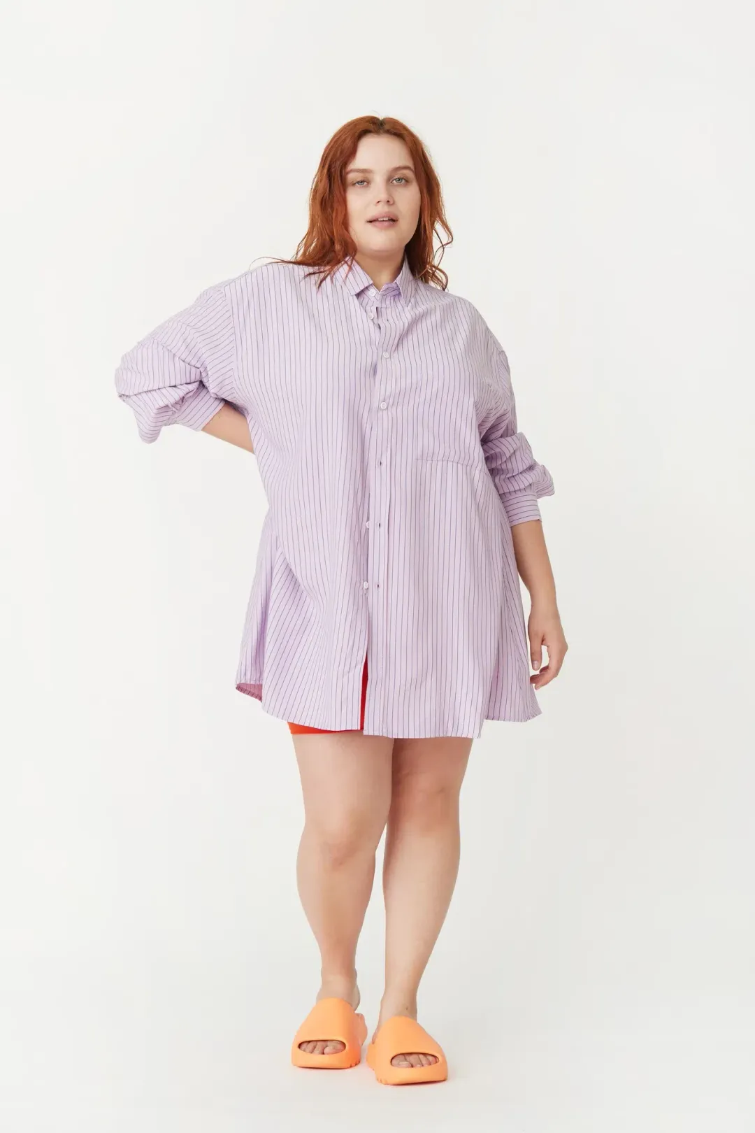 Blanca Benson Shirt in Lilac Purple One Size for rent on The Volte - main image