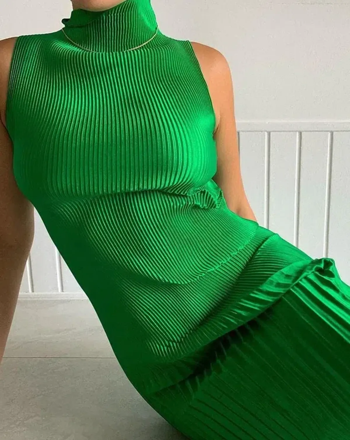 Lidee Soiree Moss Mini Dress Green Size 8 - Image 4