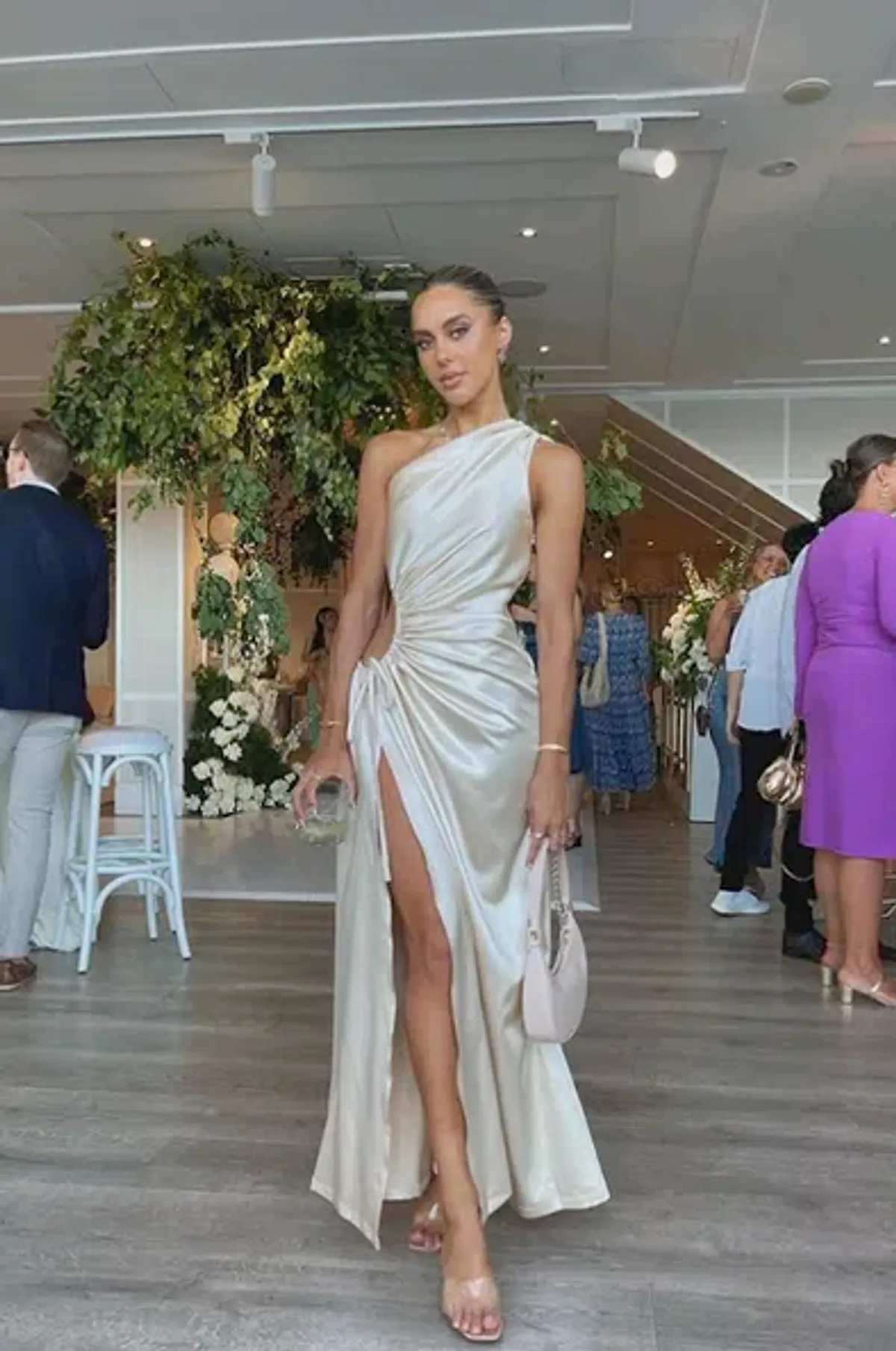 Sonya Moda Nour Ocean Pearl Maxi Dress White Size 6 - Image 5