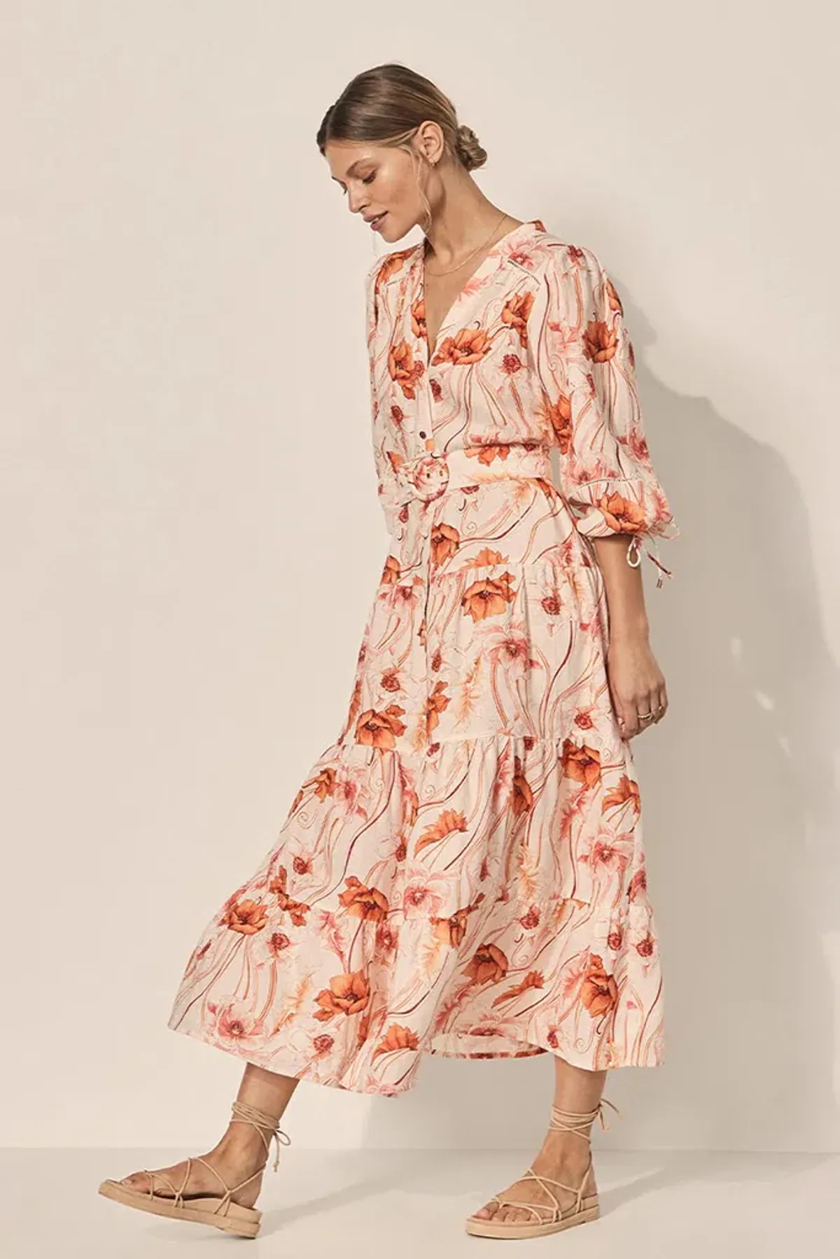 Kivari Penny Maxi Dress Print Size 12 - Image 5