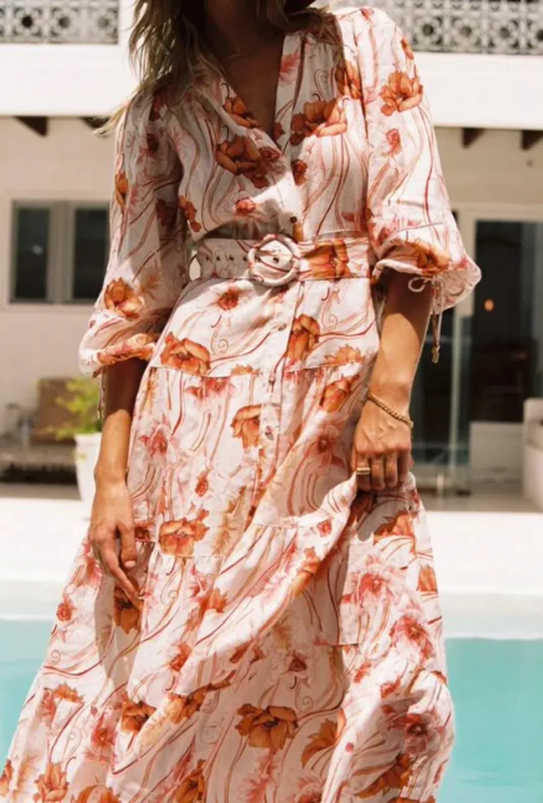 Kivari Penny Maxi Dress Print Size 12 for rent on The Volte - main image