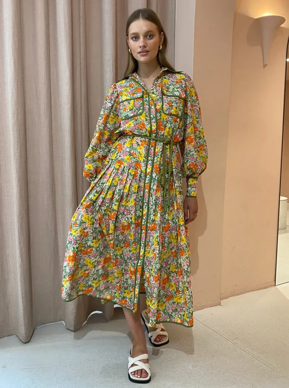 Alemais  Cabana Midi Shirtdress Print Size 12  - Image 3