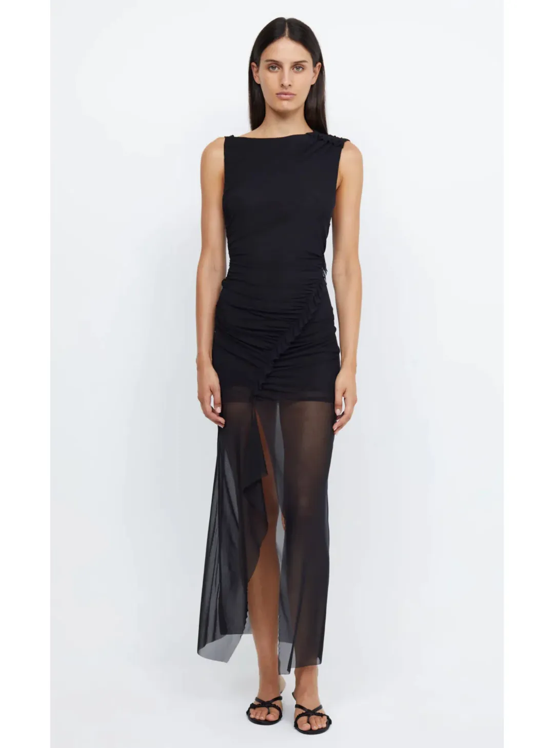 Bec + Bridge - Julien Asym Midi Dress in Black - Size 10 for rent on The Volte - main image