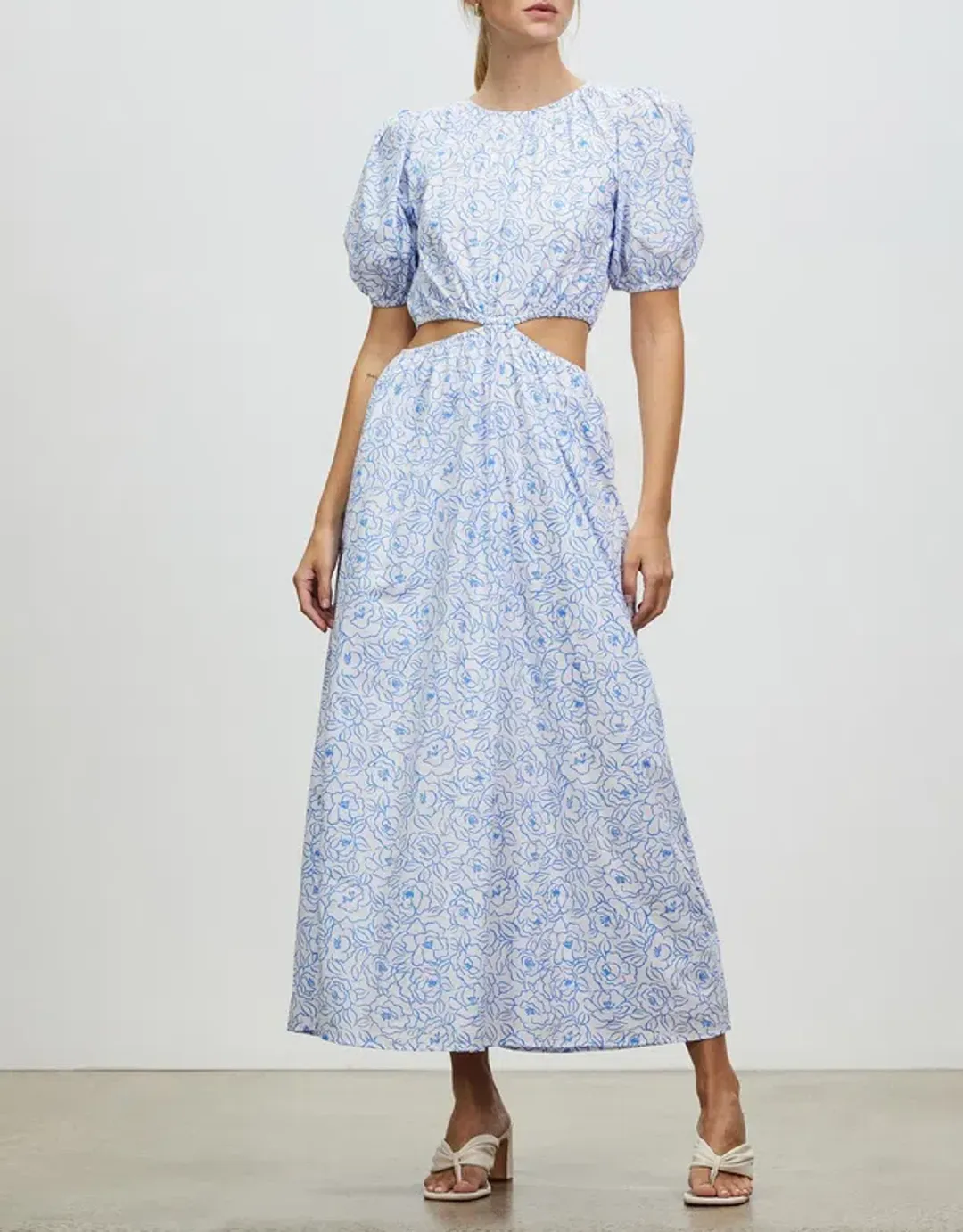 Faithful the Brand Alessandria Midi Dress Print Size 12 for rent on The Volte - main image