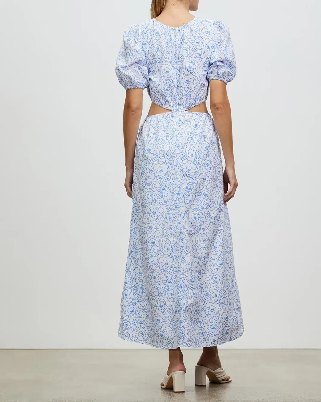 Faithful the Brand Alessandria Midi Dress Print Size 12 for rent on The Volte - main image