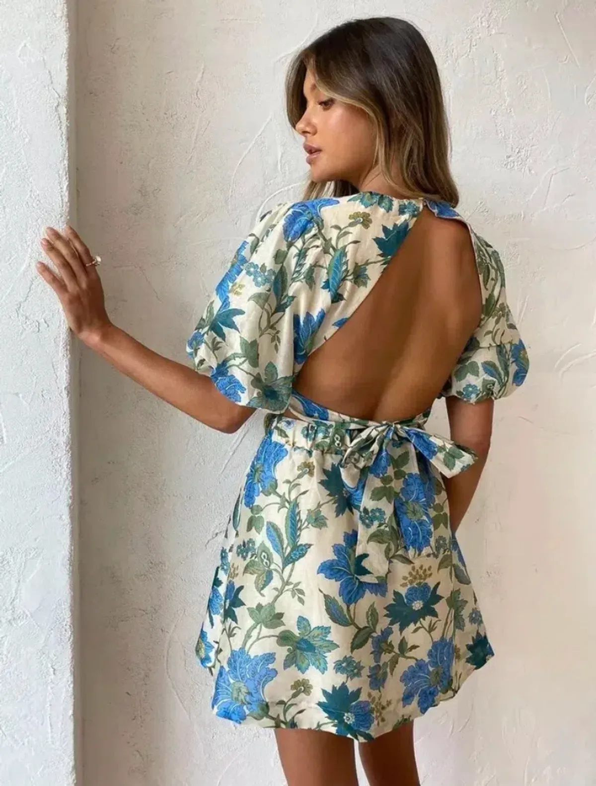 Sir the Label Celia Open Back Mini Dress Marguerite Print Size 8  - Image 2