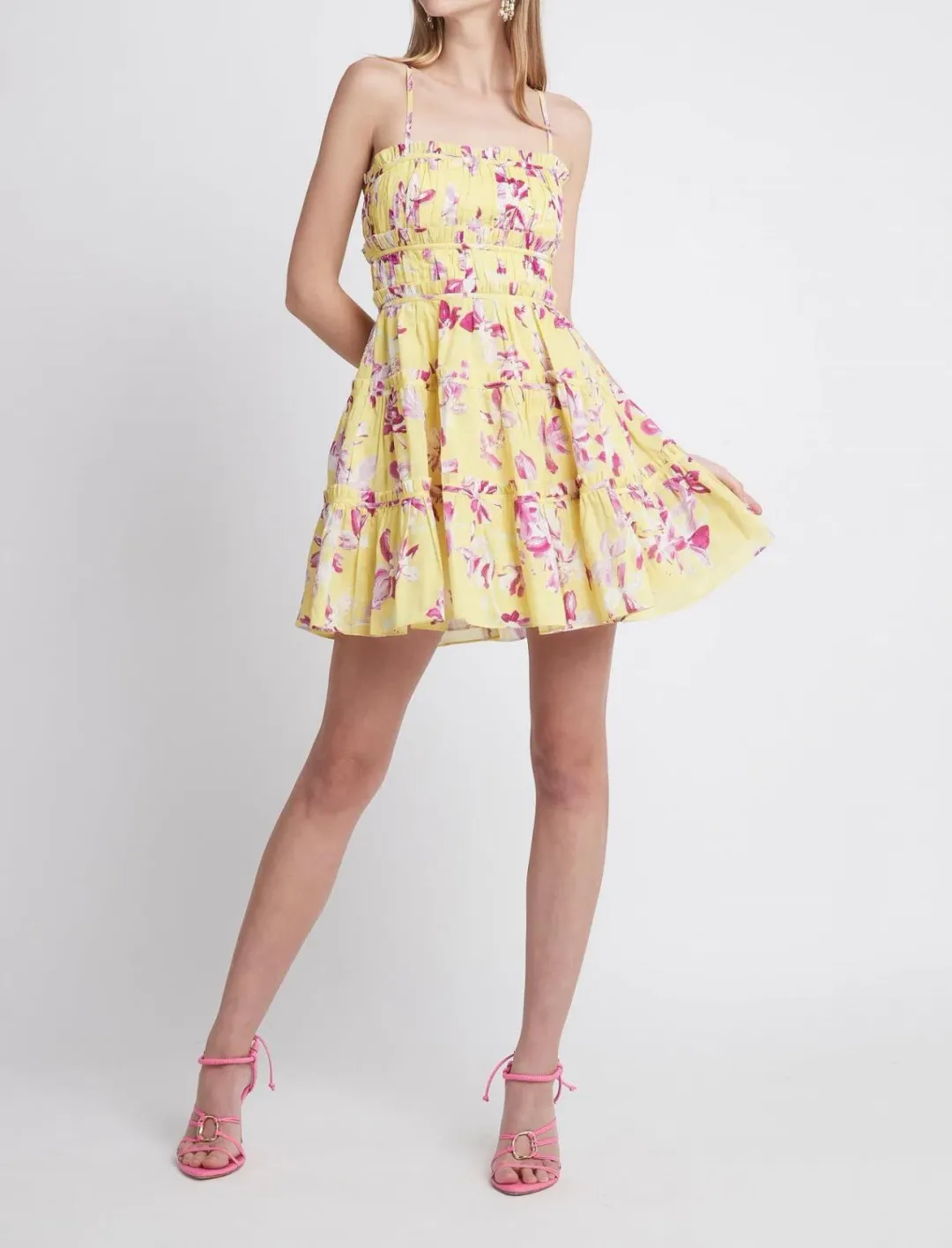 Aje Wildflower Mini Dress Floral Size 4 for rent on The Volte - main image