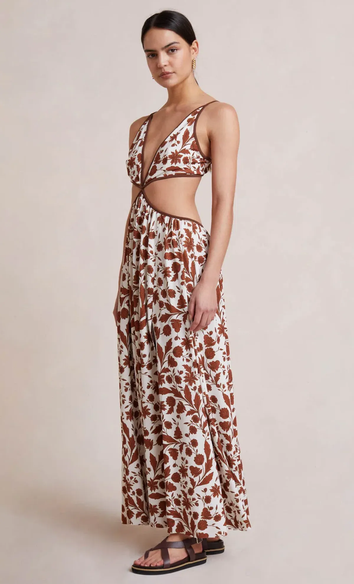  Bec & Bridge Phillipa Maxi Dress Print Size 8 - Image 6