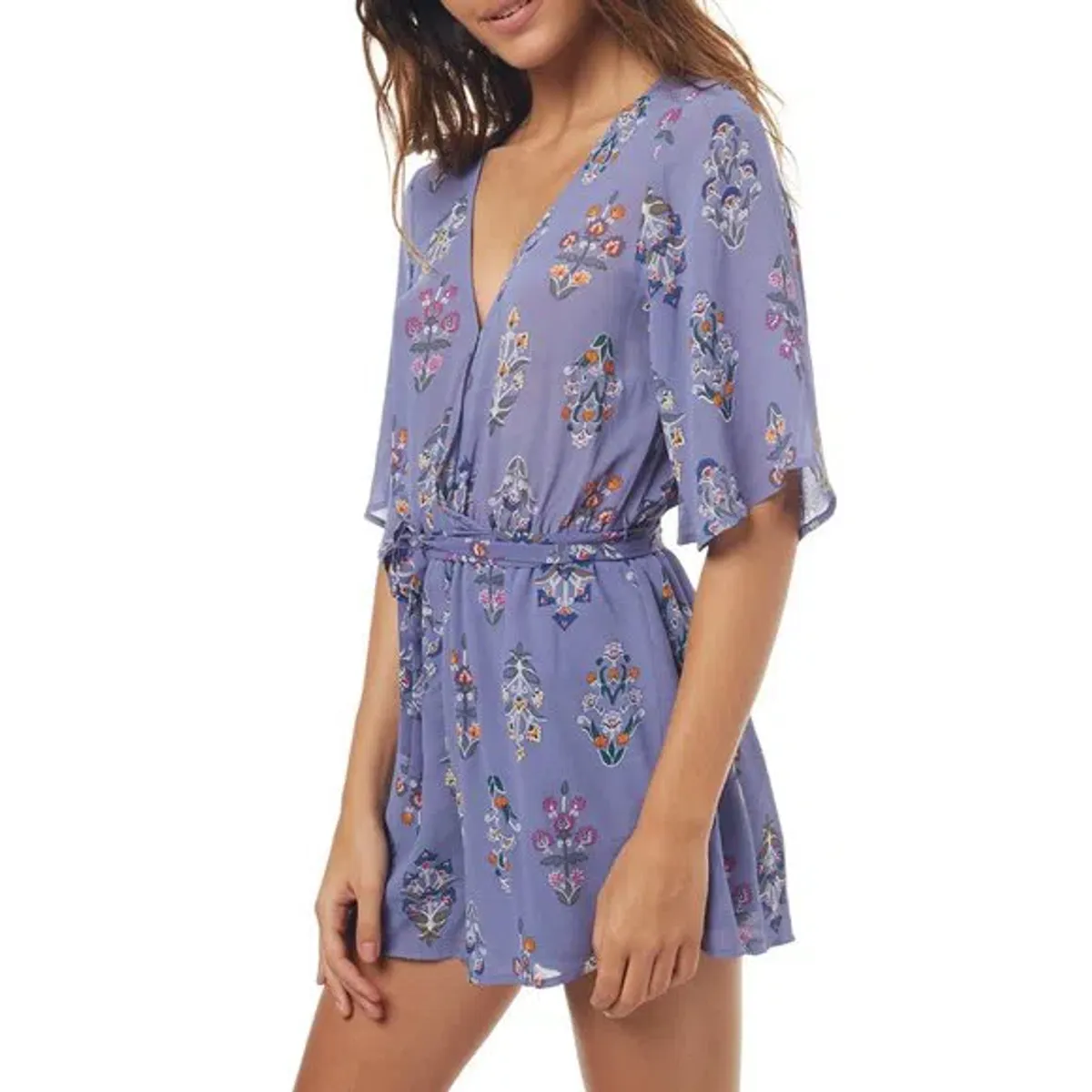 Tigerlily Floral Playsuit Print Size 6  - Image 1