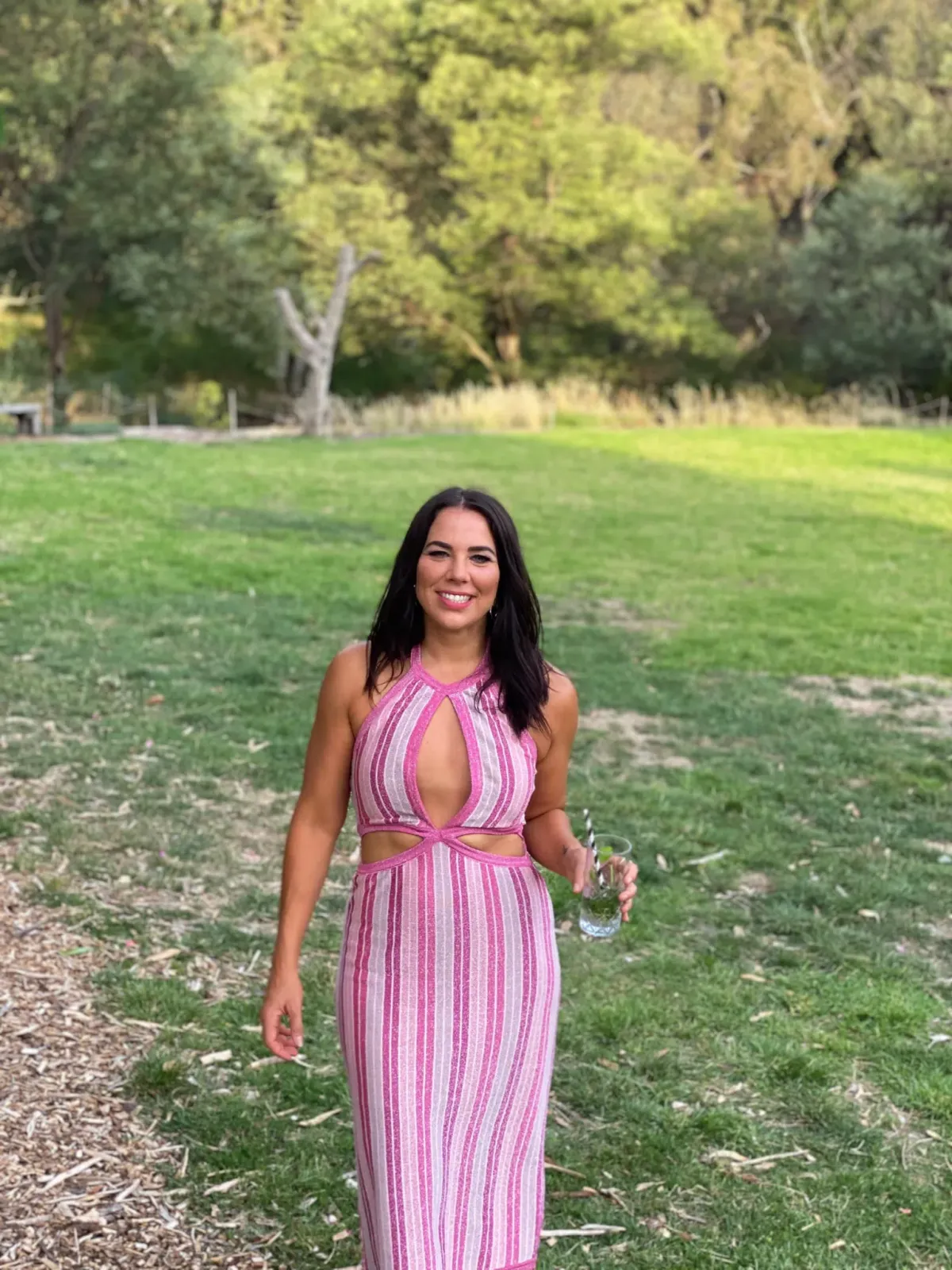 Suboo Beck Halter Cut Out Dress Pink Size XS - Image 2