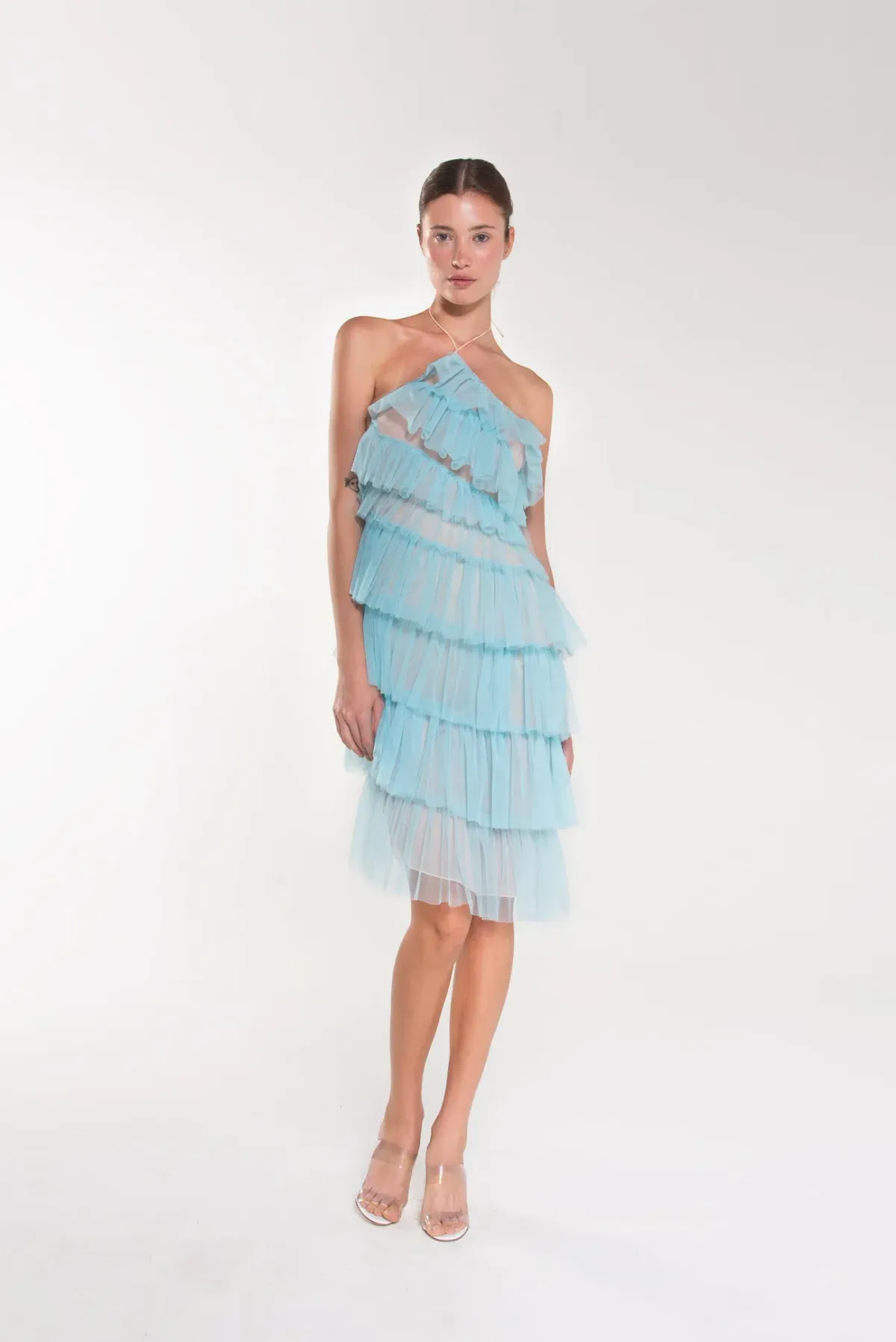 The Bar Kai Dress Amalfi Blue Size 6 - Image 1